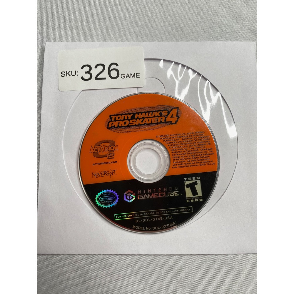 Tony Hawk's Pro Skater 4 Nintendo GameCube